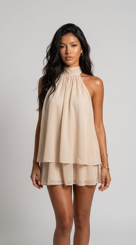 Vestido Luminous Soleil Tiered